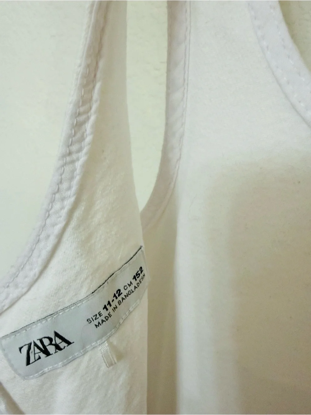 Zara • White Denim Overall Dress with Embroidered Pocket Detail